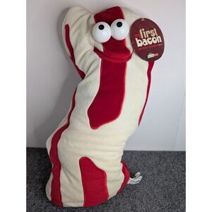 Bacon Talking Plush "I'm Bacon" Stuffed Food My First Bacon Animated Think Geek